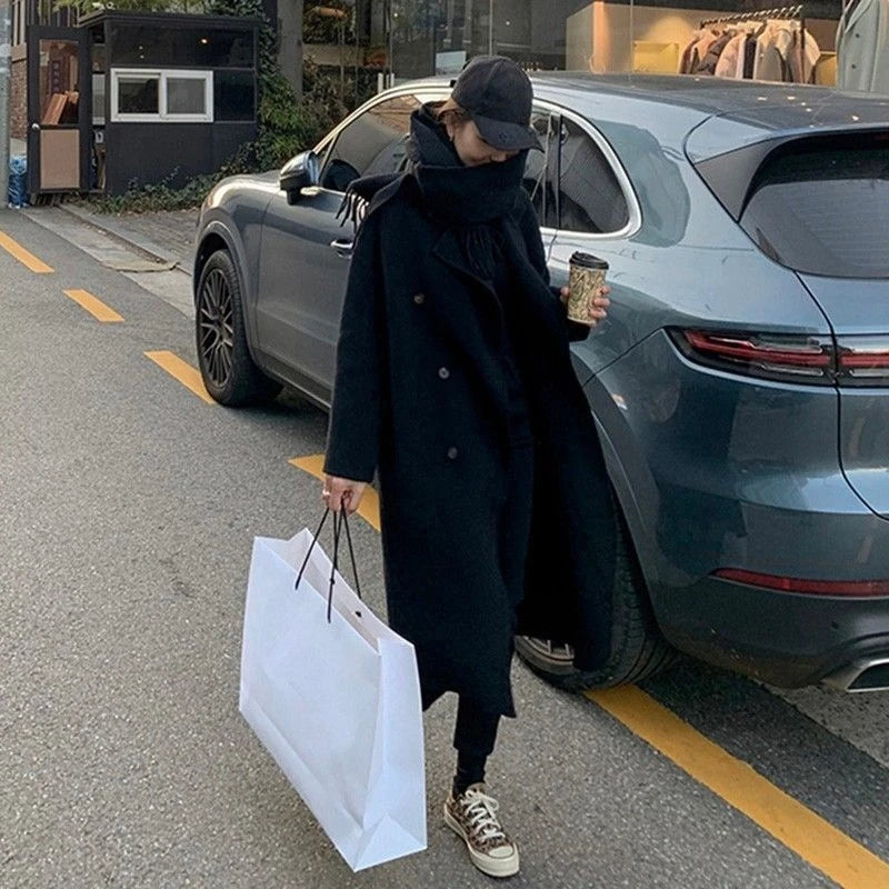 Manteau Laine Élégance Double