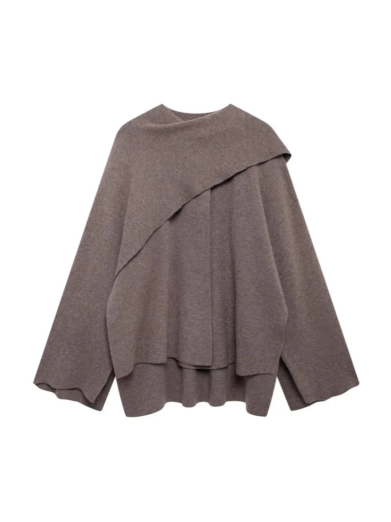 Veste Laine Élégance Écharpe Chic