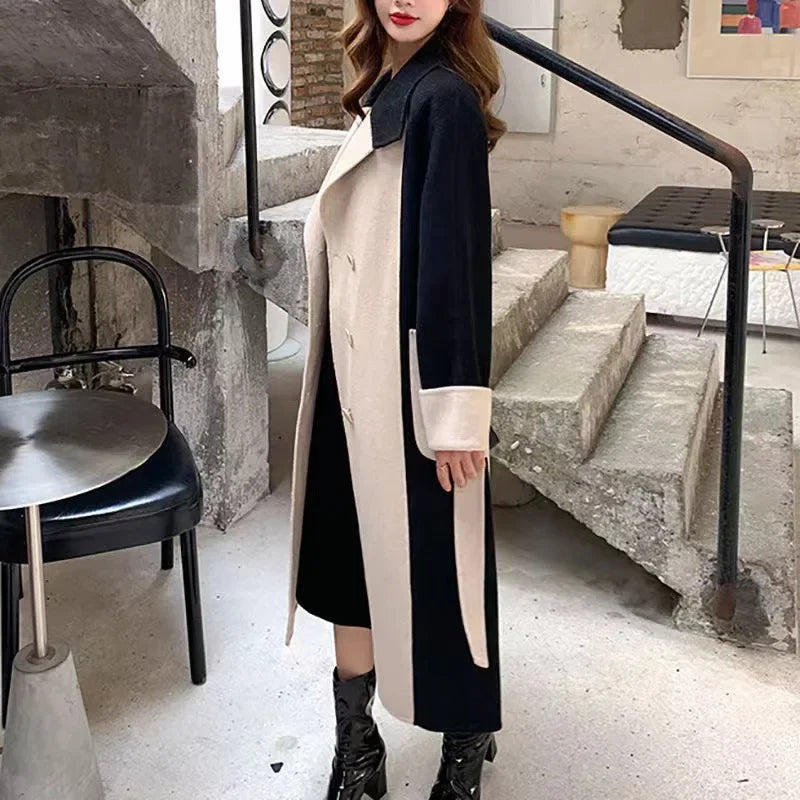 Manteau Long Élégance Intemporelle - Coupe Ajustée Premium