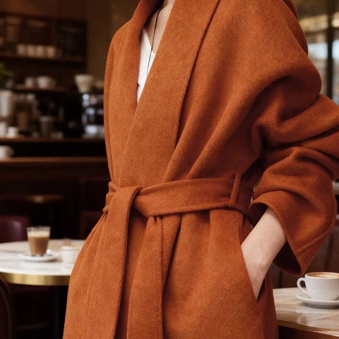 Manteau Laine Double Face Luxe