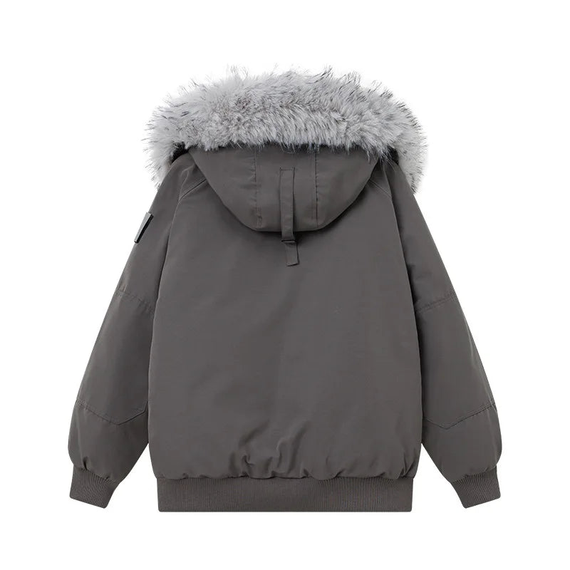 Parka Luxe Fourrure Col Hiver Femme
