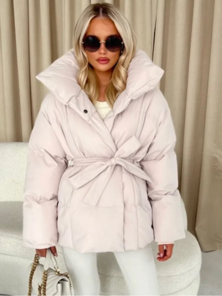 Veste Coton Lacets Hiver Élégance